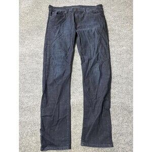 Mott & Bow Jeans Mens 35x33 Blue Slim Straight Dark Wash Stretch Denim Casual